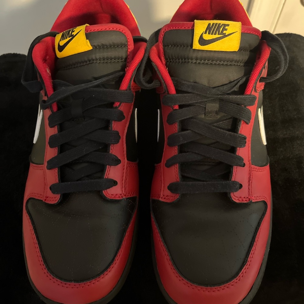 Nike Red and Black Sneakers Classic Design